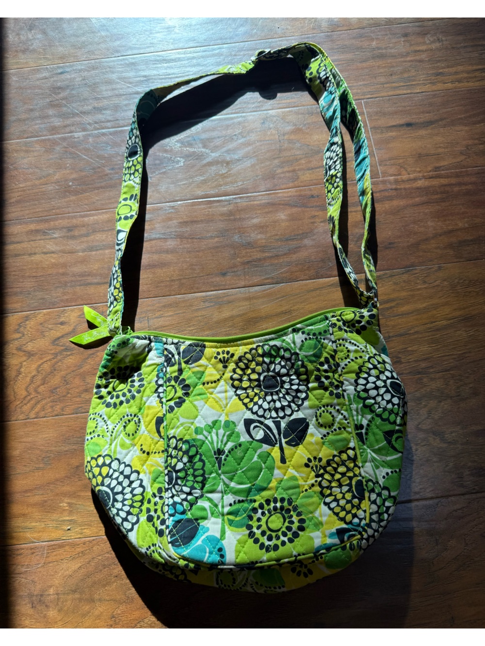 Vera Bradley Quilted Floral Bag in Green